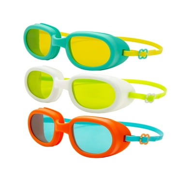 Dolfino Swim Goggle for Children, Multi-Color (3 Pack)