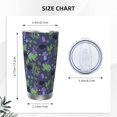 thumbnail image 4 of Retro Frog Purple Mushroom 20oz Stainless Steel Tumbler Car Cup With Straw Lid, Insulated Hot And Cold Water Cup Coffee Mug For Women Men, 4 of 6