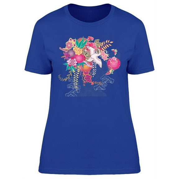 A Bird With Flowers Tee Women's -Image by Shutterstock