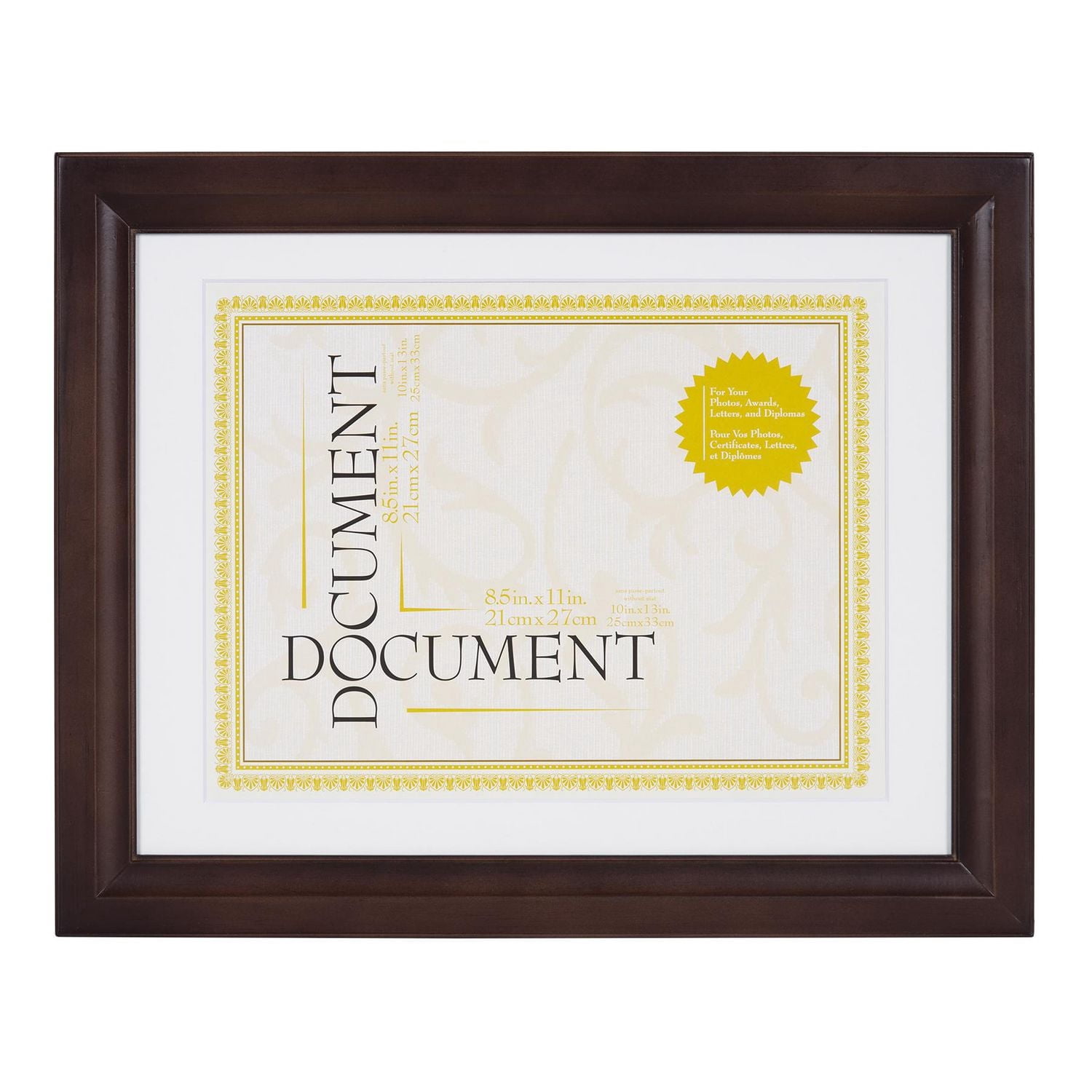 hometrends Studio Brown Document Frame - Walmart.ca