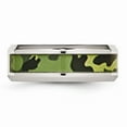 thumbnail image 3 of Solid Stainless Steel Camouflage 0.035ct. Diamond 8mm Men's Wedding Band Ring Size 12, 3 of 8