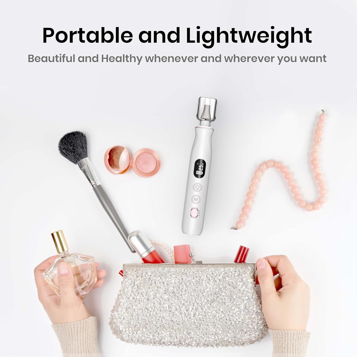 5pcs Nail Drill Electric Nail File - Cordless Professional Nail Filer for Acrylic Gel Nails Thick Toenails, Portable Nail Drill Machine Kit for Manicure Pedicure Nail Dremel Grinder Efile