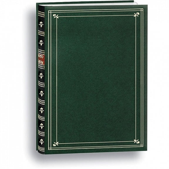 Post-Bound BI-DIRECTIONAL 4x6 pocket album w memo area HUNTER GREEN - 4x6