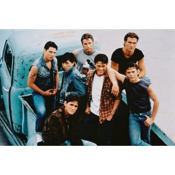 The Outsiders 24x36 Poster Tom Cruise Ralph Macchio Rob Lowe Patrick Swayze in pick up