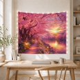 thumbnail image 5 of Atmospheric Cherry Blossom With Trees Full Bloom, Mystical Fantasy for Space Lovers, Galaxy Room Decor, Valentine's Day Gift, Tapestry Wall Hanging for Bedroom and Dorm, 5 of 7