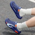 thumbnail image 4 of Men's Close Toe Platform Sandals Wide Width Breathable Slip on Clogs Lightweight Non Slip Garden Work Shoes Blue Size 8, 4 of 7