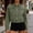 #Army Green, variant on Women's Studded Embellished Cropped Denim Jacket,Khaki,Women's Plus Size XS