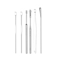 thumbnail image 1 of Cuchara para excavar orejas de acero inoxidable con tornillo giratorio, juego de cucharas para excavar orejas, llavero portátil para adultos, cuchara para excavar orejas, herramienta para excavar, 1 of 5