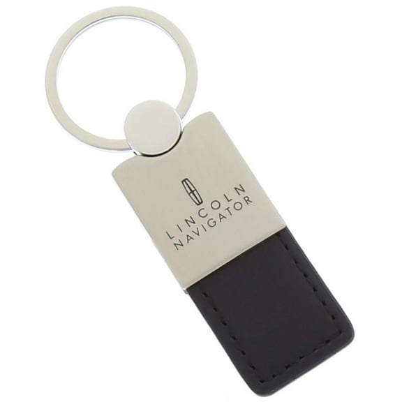 Lincoln Navigator Keychain & Keyring - Duo Premium Black Leather