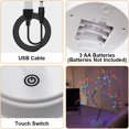 thumbnail image 5 of Adjustable indoor fairy led tree lamp with remote control 108 lights polyester material, 5 of 5