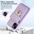 thumbnail image 4 of ELEHOLD for iPhone 11 Wallet Case with Card Holder, PU Leather Shockproof Crossbody Case with Metal Snap Adjustable Strap Lanyard Compatible with iPhone 11,Purple, 4 of 7