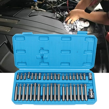 

GoFJ 40Pcs/Set Screwdriver Bit Set High Hardness Wear-resistant Compact Stable Steel Sturdy Torx Screwdriver Bit Set for Cars