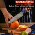 thumbnail image 2 of BOLEXINO High Carbon Stainless Steel Japanese Chef Knife, Extra Sharp and Wide Professional Kitchen Knife with Ergonomic Non-Slip Handle, for Kitchen, Home, Subtraction, 2 of 7