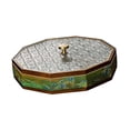 thumbnail image 2 of Esquirla Divided Serving Box Food Storage Organizer Multipurpose Dried Fruits Platter Snack Box for Cookies Desserts Nuts Dried Fruits Green, 2 of 8