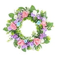 thumbnail image 3 of Tachiuwa Front Door Spring Wreath Rose Wreath Fashion Elegant Hanging Ornament Flower Wreath for Porch Indoor Wedding Decor, 3 of 10