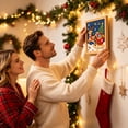 thumbnail image 5 of DIY Christmas Fabric Art Painting Kit, No-Sew 3D Fabric Poke Craft Kit with Wooden Frame & Tools, Christmas Wall Art Decoration Set for Adults, Beginners, Holiday Gift, 5 of 7