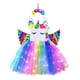 thumbnail image 1 of Vestido de tutú de unicornio brillante para niñas, vestidos de unicornios brillante para niños, vestido de princesa para fiesta de Halloween, ropa para niños, 1 of 4