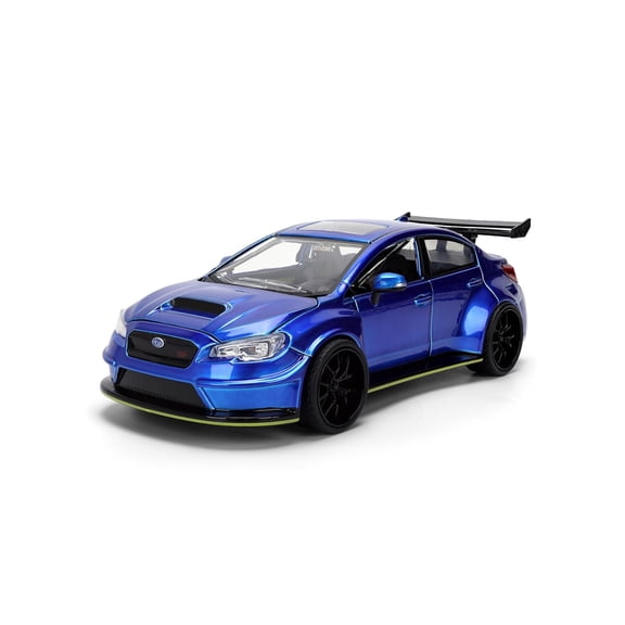 JDM Tuners - 2016 Subaru WRX STi Candy Blue 1:24 Scale Diecast Vehicle