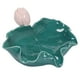 thumbnail image 1 of Jabonera de cerámica con forma de hoja de loto verde, autodrenante, decorativa, para cocina, baño y ducha., 1 of 6