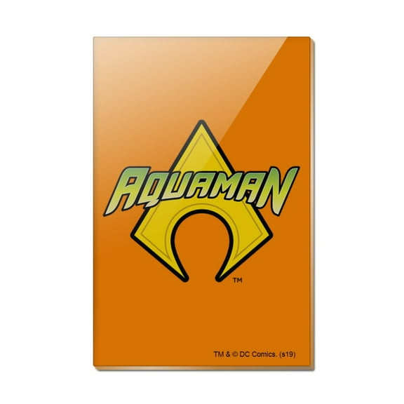Aquaman Logo Rectangle Acrylic Fridge Refrigerator Magnet