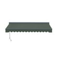 thumbnail image 2 of Semi-Cassette Motorized LED Luxury Patio Awning - 13 x 10 Ft - Forest Green - Moroccan Collection, 2 of 4