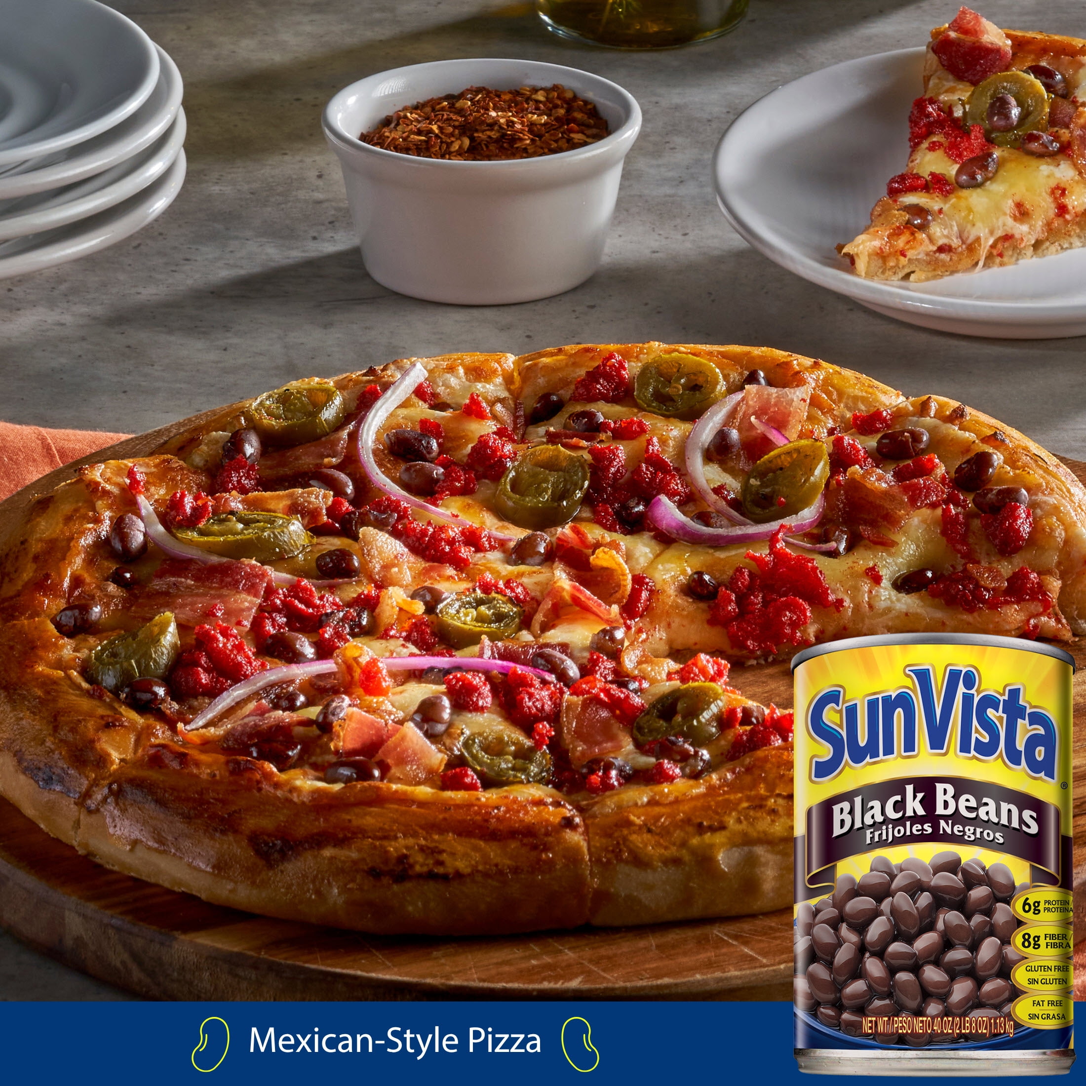 SunVista Black Beans 40 oz. Can