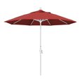thumbnail image 1 of 9 Pi. Aluminium Marché Parapluie Collier Inclinable - Mat Blanc-Oléfine-Rouge, 1 of 1