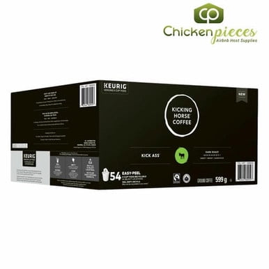 Kicking Horse - Kick Ass Dark Roast Fairtrade Certified and Organic Coffee K Cups 559g/1.23Lbs (54/Case)