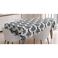 thumbnail image 1 of Cloud Tablecloth, Chinese Swirled Clouds Traditional Oriental Motifs Monochrome Eastern Pattern, Rectangular Table Cover for Dining Room Kitchen, 60 X 84 Inches, Black and White, by Ambesonne, 1 of 3