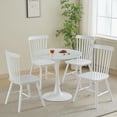 thumbnail image 4 of Modern White Round Dining Table 31.5-inch Tulip Design Kitchen Table for 2-4 - Mid-Century Style Easy Assembly Compact Table, 4 of 14