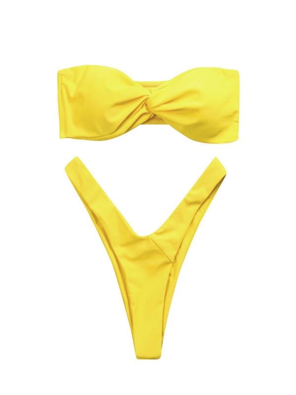walmart yellow bathing suit