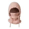 thumbnail image 2 of Women's Knit Balaclava, 3-in-1 Winter Scarf Hat with Fleece Lining, Windproof Cold Weather Face Mask for Skiing, Snowboarding, Hiking and Outdoor Activities, 2 of 6