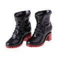 thumbnail image 2 of 1/6 de botines de femeninos que "juguetes calientes cuerpo ón de Negro yotijar Zapatos de figura de acción, 2 of 10
