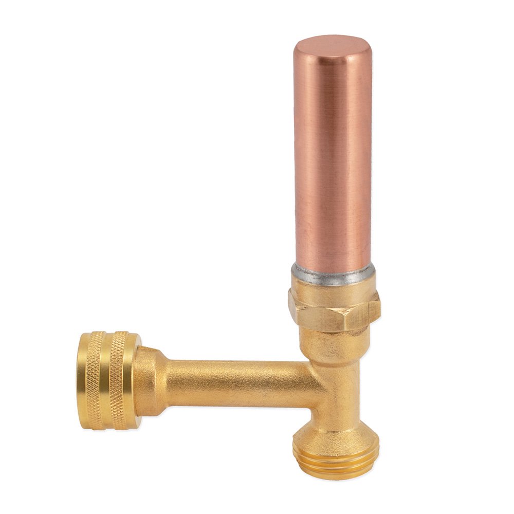 Eastman 60858 Mini Water Hammer Arrestor, 3/4 inch Swivel FHT x 3/4 inch MHT, Brass Pipe