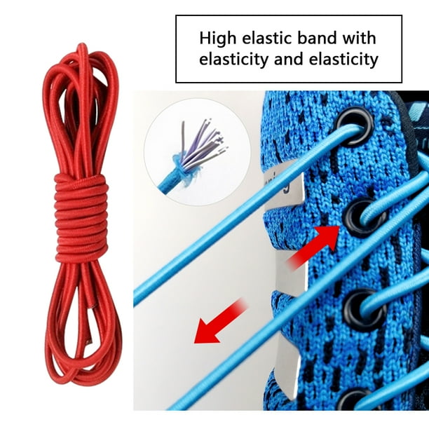 Shoelaces Elastic Buckle Type Shoelaces Metal Metal Lock Sneakers