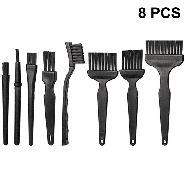 Cepillos antiestáticos 8 en 1, kit de cepillo de teclado de limpieza de nailon con mango de plástico portátil para computadora y espacios pequeños Adepaton 2035878