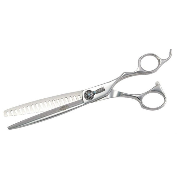 Kenchii Dreamcatcher Grooming Shears Sets Sue Zecco Professional Quality Grooming Pet Shears (18 Tooth Blender)