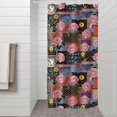 thumbnail image 2 of Pioneer Flower Floral Print Pattern Shower Curtain 36"x72", Bathroom Decorative Shower Curtain Set with 12 Hooks, Waterproof Washable, 2 of 6