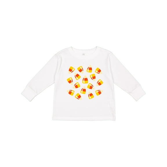 Inktastic Just Candy Corn Boys or Girls Long Sleeve Toddler T-Shirt