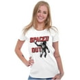 thumbnail image 3 of Funny Spaced Out Astronaut Joke Womens Fitted Plus Size Graphic Tee Brisco Brands 2X, 3 of 5