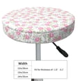 thumbnail image 4 of Balery Floral Fundas de asiento para taburete de bar redondo de tela de terciopelo ajustables que protegen de arañazos y manchas para sillas de 14 a 17 pulgadas.-12 inch, 4 of 7