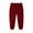 Red, variant on Kids Baby Solid Color Cotton Pants For Boys Girls Cargo Pants Sweatpants Kids Casual Athletic Pull-On Cotton Jogger Pants Army Green 3-4 Years