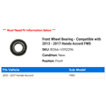 thumbnail image 2 of Front Wheel Bearing - Compatible with 2013 - 2017 Honda Accord FWD 2014 2015 2016, 2 of 2