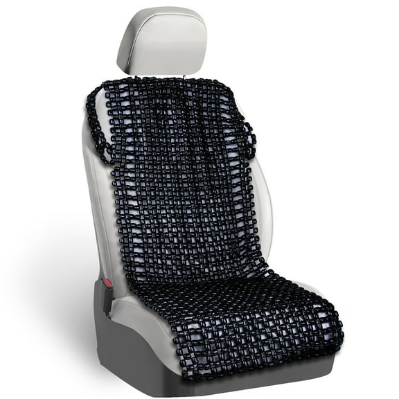 ZoneTech Wooden Beaded Car, Truck & Office Seat Cushion, Black