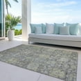thumbnail image 6 of Addison Rugs Chantille Indoor/Outdoor Traditional Damask Pewter Washable Rectangle Rug, 5' x 7'6", 6 of 6