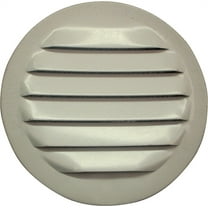 Maurice Franklin RLW-100 2.5" Aluminum Round Circular Louvers, 2-1/2", White Finish