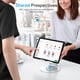 thumbnail image 3 of Soporte para tableta OMOTON, giratorio 360 grados, para iPad, plateado, 3 of 9