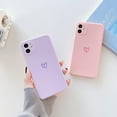 thumbnail image 2 of Compatible with iPhone 11 Case for Women Girls,Cute Love Heart Pattern Soft Liquid Silicone Slim Thin Shockproof Protective Cover for iPhone 11 -Pink, 2 of 7
