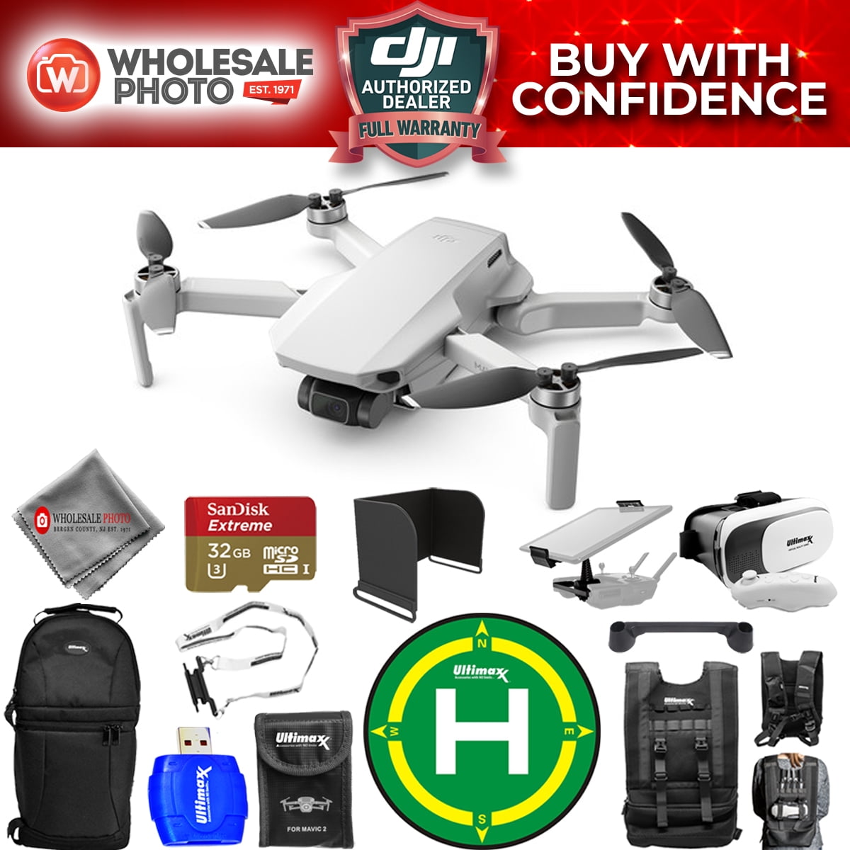 mini drone with vr headset