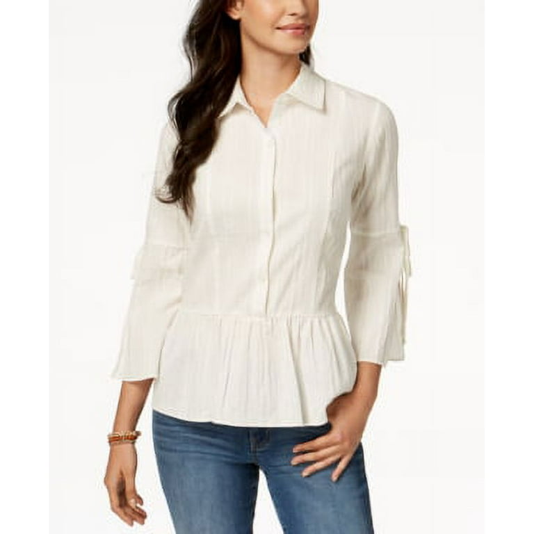 Peplum style outlet shirt